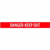Danger-Keep Out - Wht/Red