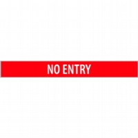 No Entry - Wht/Red