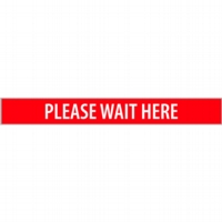 Please Wait Here - Wht/Red