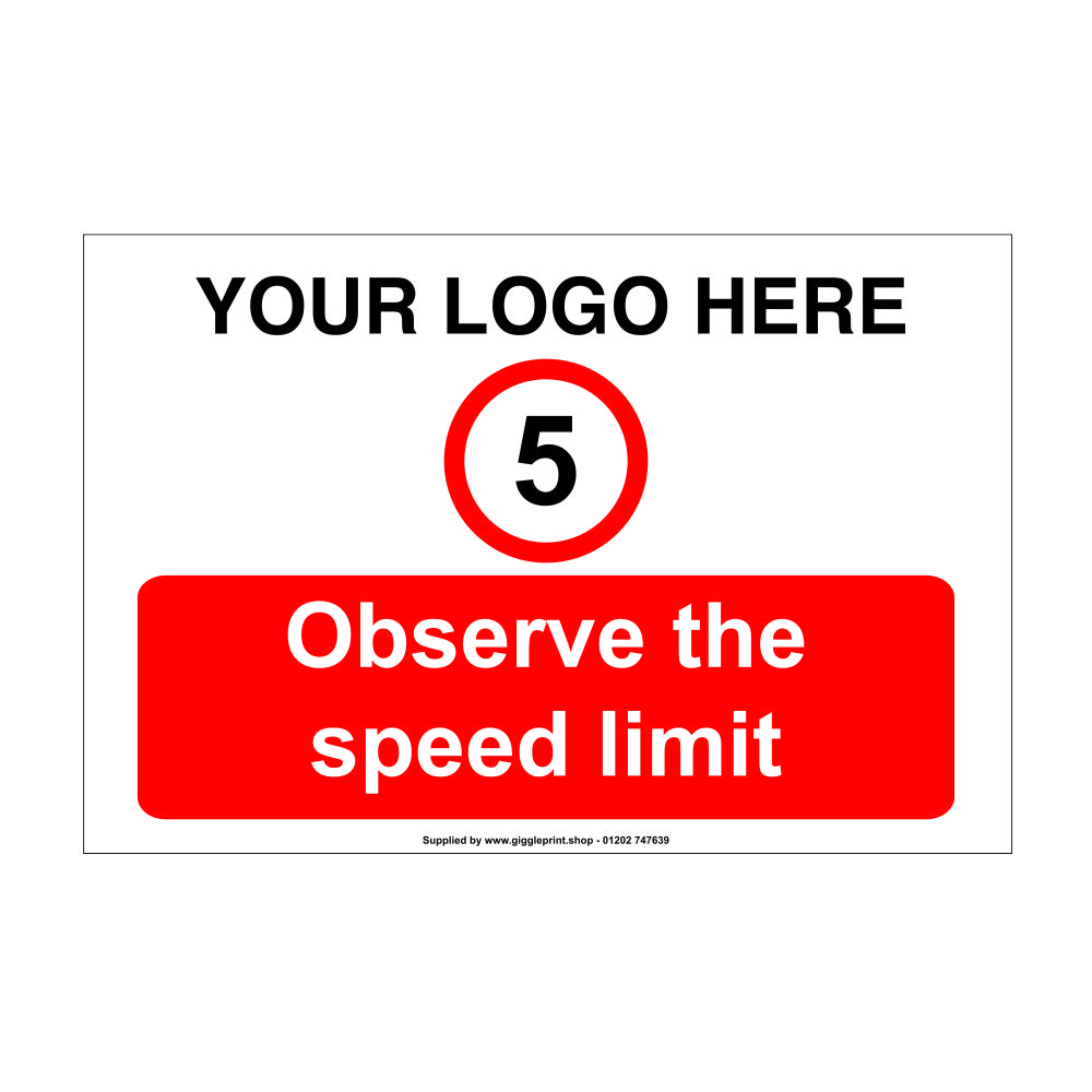 Observe The Speed Limit Signs