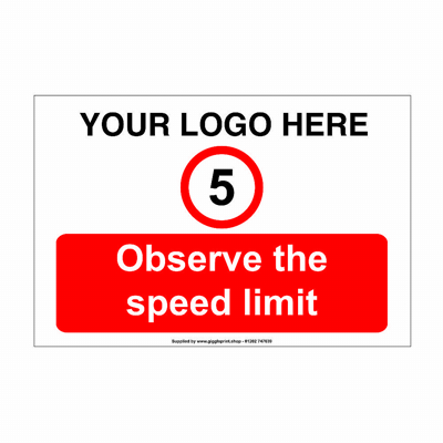 Observe The Speed Limit Signs