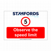 5mph Signs