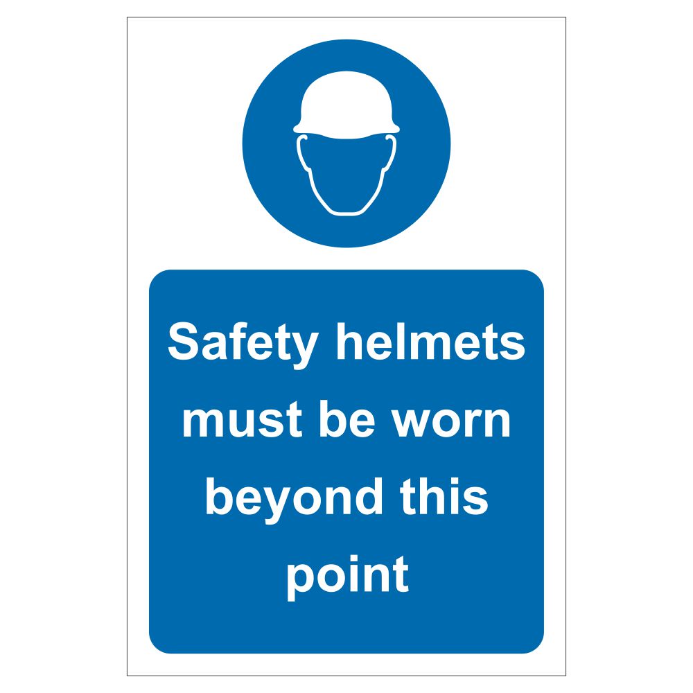 Safety Helmets Site Safety Sign