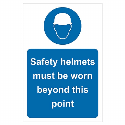 Safety Helmets Site Safety Sign
