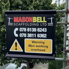 Scaffold Banners - 1m x 1m