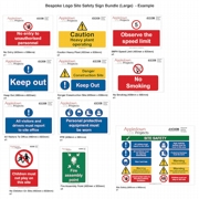 Printed Logo Site Safety Sign