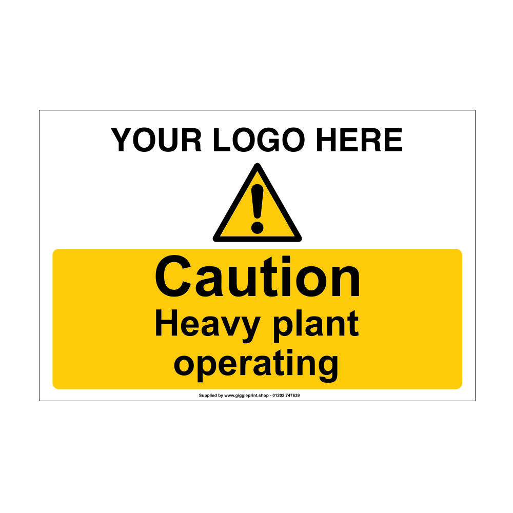 Heavy Plant Site Safety Sign