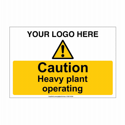 Heavy Plant Site Safety Sign
