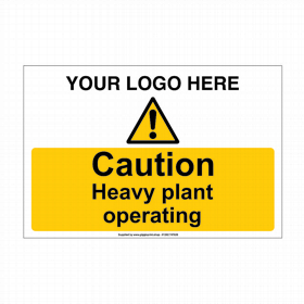 Caution Heavy Plant Operating Sign