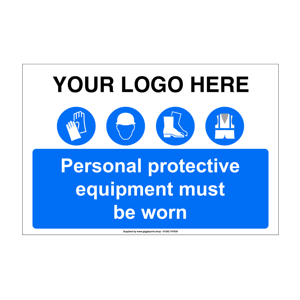 PP01 PPE Site Safety Sign Giggle Print