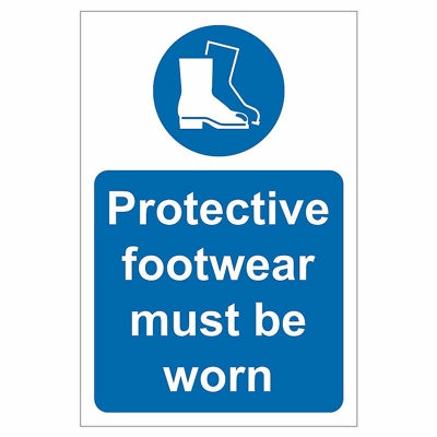 Protective Footwear Site Safety Signs