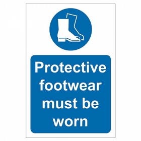 Protective Footwear Must Be Worn Sign
